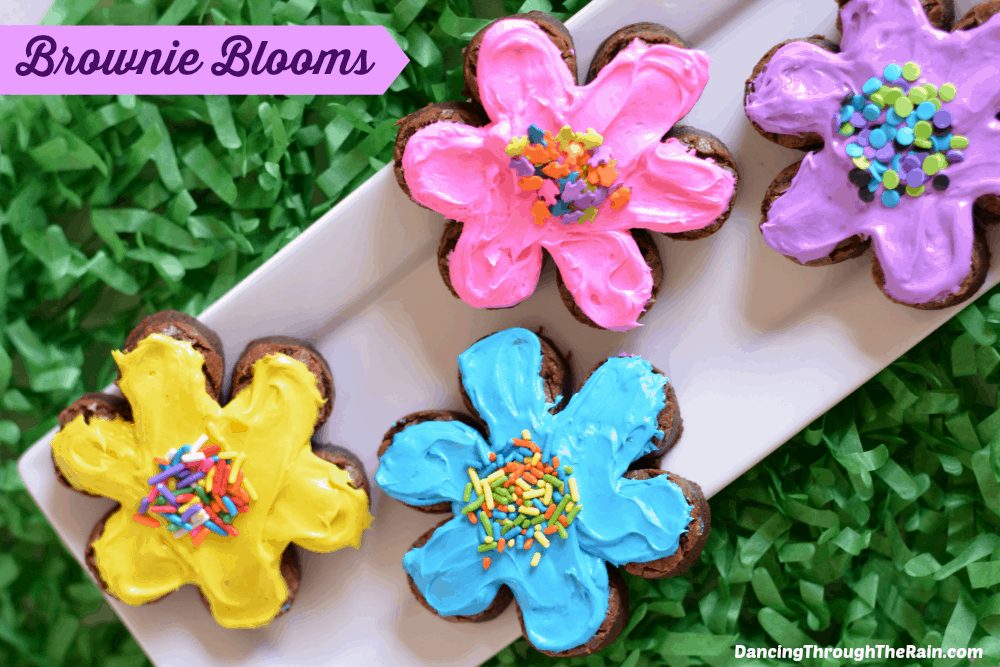 Funfetti Brownie Blooms Dancing Through the Rain