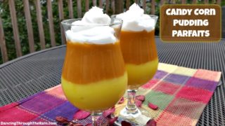 Candy Corn Pudding Parfait
