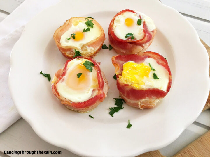 Easy Bacon Wrapped Egg Cups Dancing Through the Rain