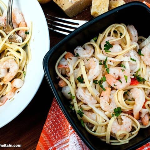 Shrimp And Crab Lemon Garlic Pasta-image