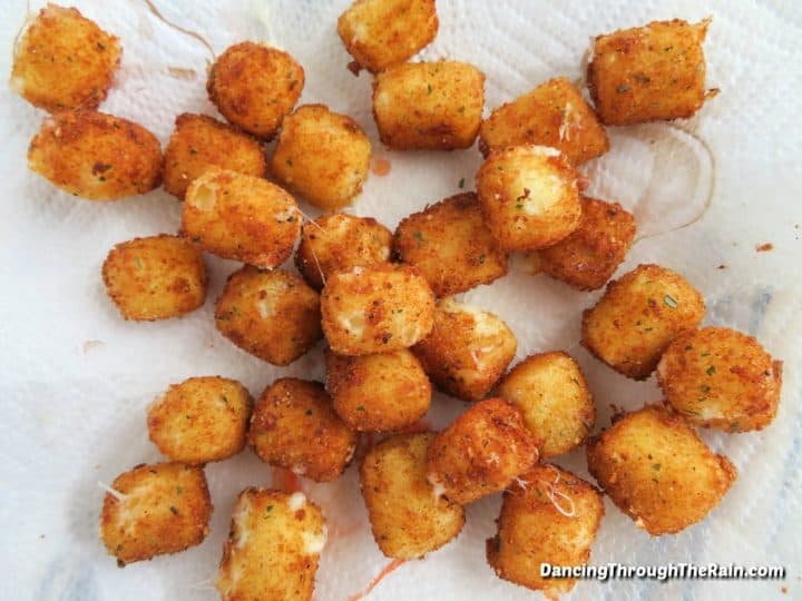 Easy Fried Cheese Bites Dancing Through the Rain