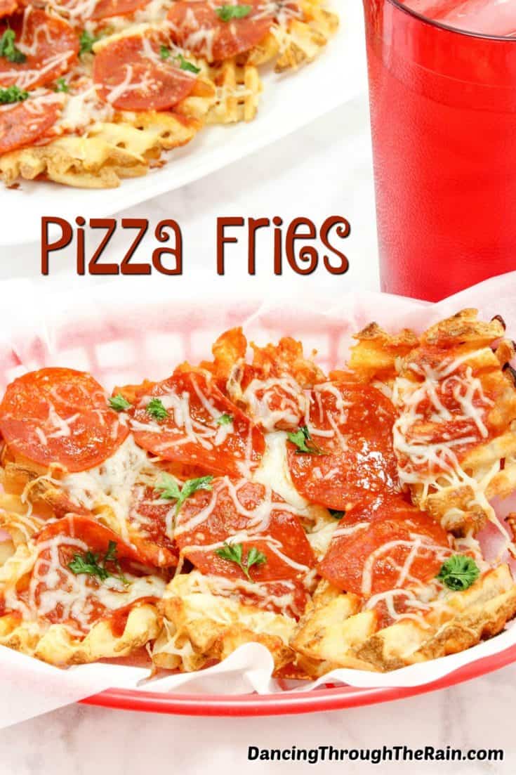 Easy Easy Pepperoni Pizza Waffle Fries Dancing Through the Rain