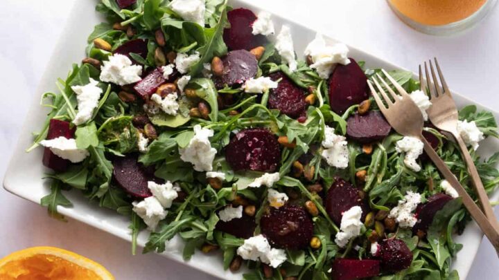 Image for Roasted Beet Salad with Goat Cheese with Goat Cheese & Citrus Vinaigrette