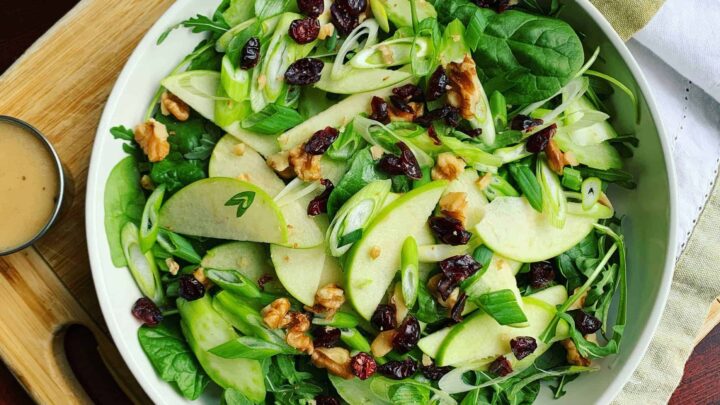 Image for Zesty Green Apple & Celery Spinach Salad