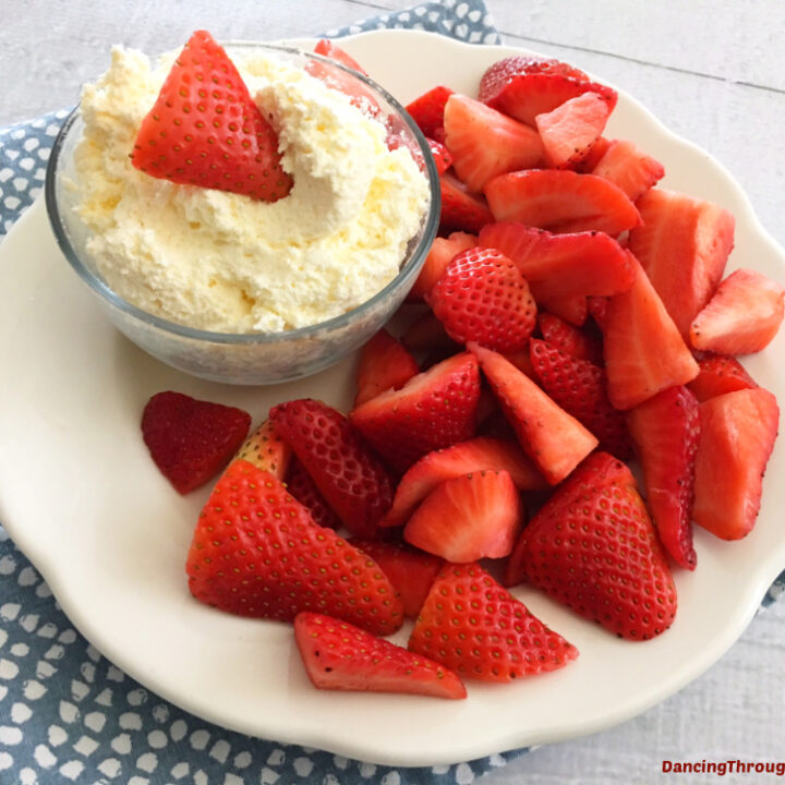 Strawberry Raspberry Trifle With Cream Cheese And Brittle - Dancing ...