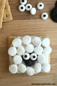 No-Bake Sheep Animal Cookies - Dancing Through the Rain