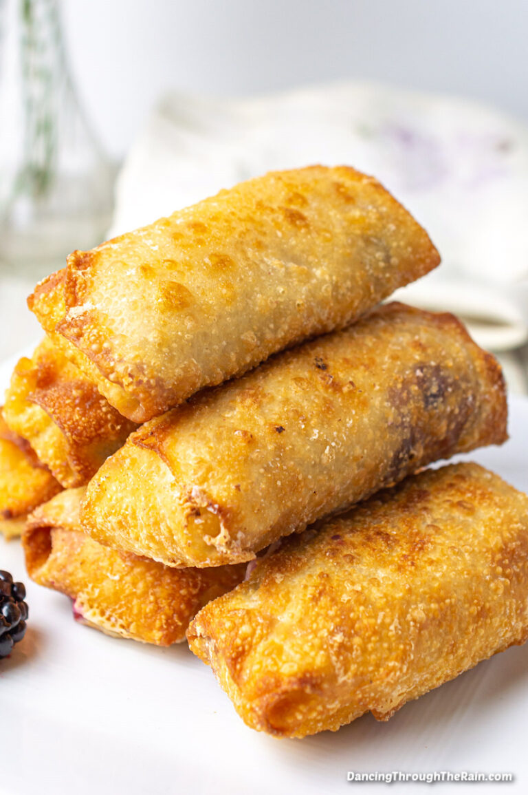 Blackberry Cheesecake Egg Rolls Dancing Through the Rain