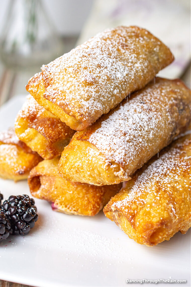 Blackberry Cheesecake Egg Rolls Dancing Through the Rain