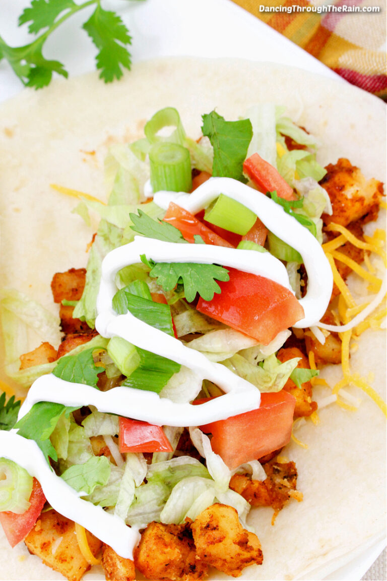Easy Crispy Potato Tacos Dancing Through the Rain