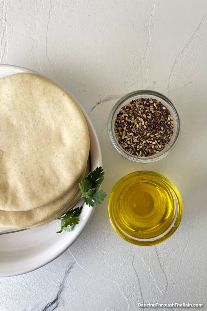 Baked Za'atar Pita Chips Easy and Flavorful Dancing Through the Rain